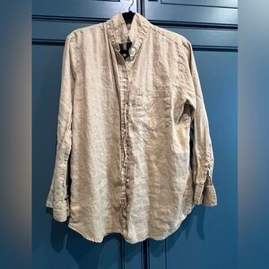 GAP Tan Button Down Shirt for Women